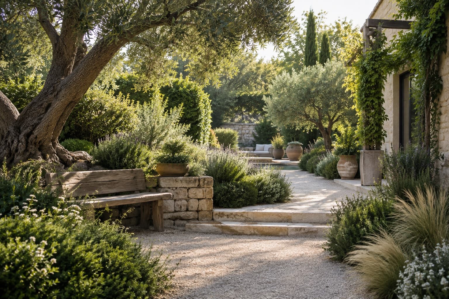 Garden landscaping used in an illustrative business website